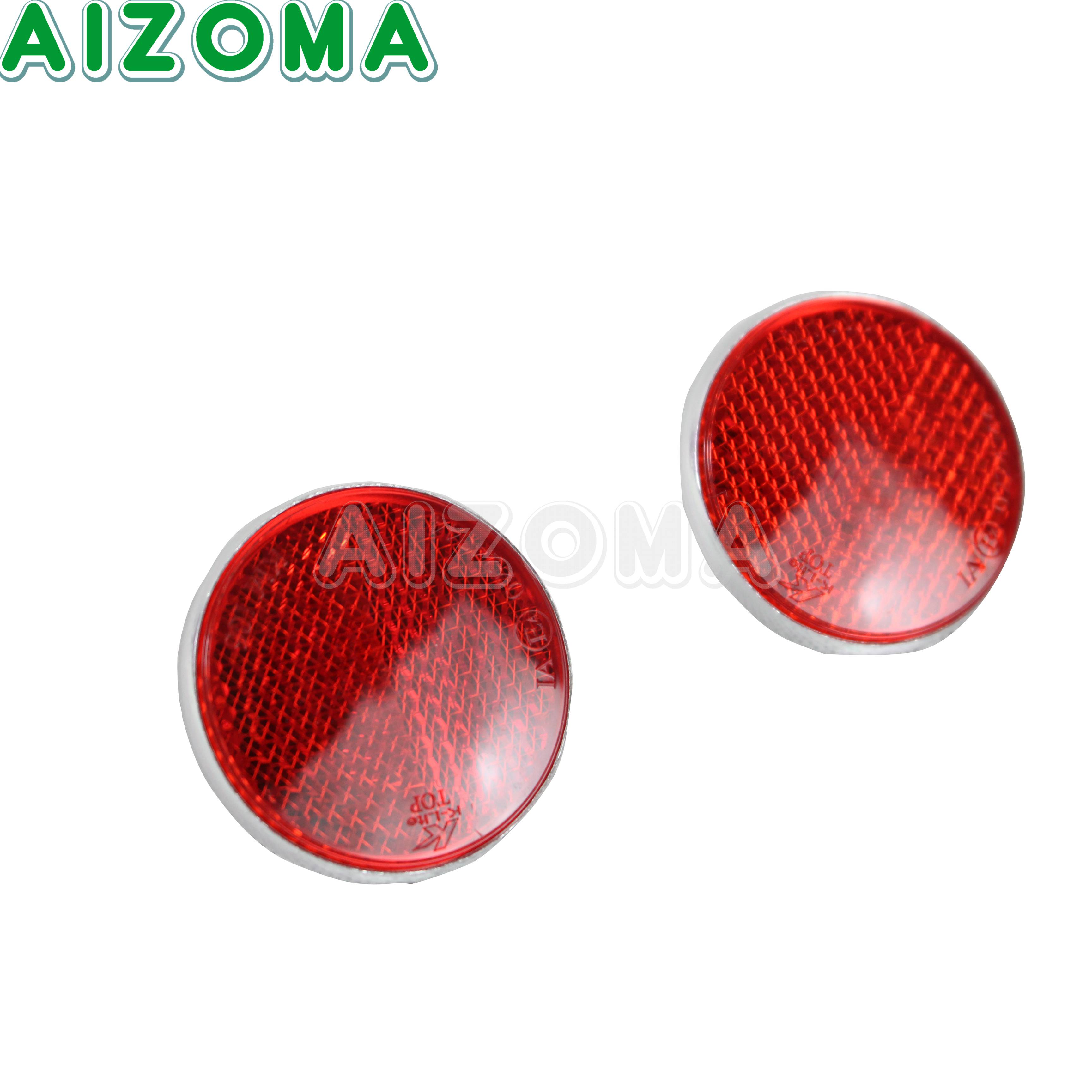 40 mm runder, anschraubbarer Reflektor, reflektierende Warnplatte, Aufkleber, Schilderfolie, universell für Motorräder, ATV, Schmutz Fahrräder, Rolle
