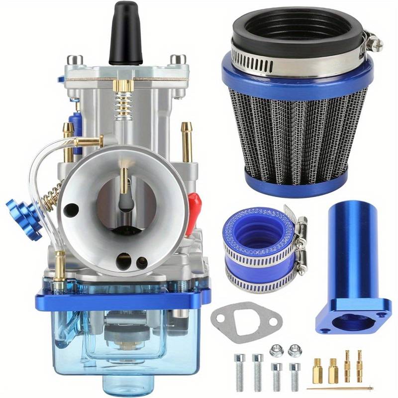 Universele PWK 24mm Motorfiets Carburateur Kit Met Power Jet Racing Moto Motocross 2 T 4 T ATV Crossmotor: Donkergrijs
