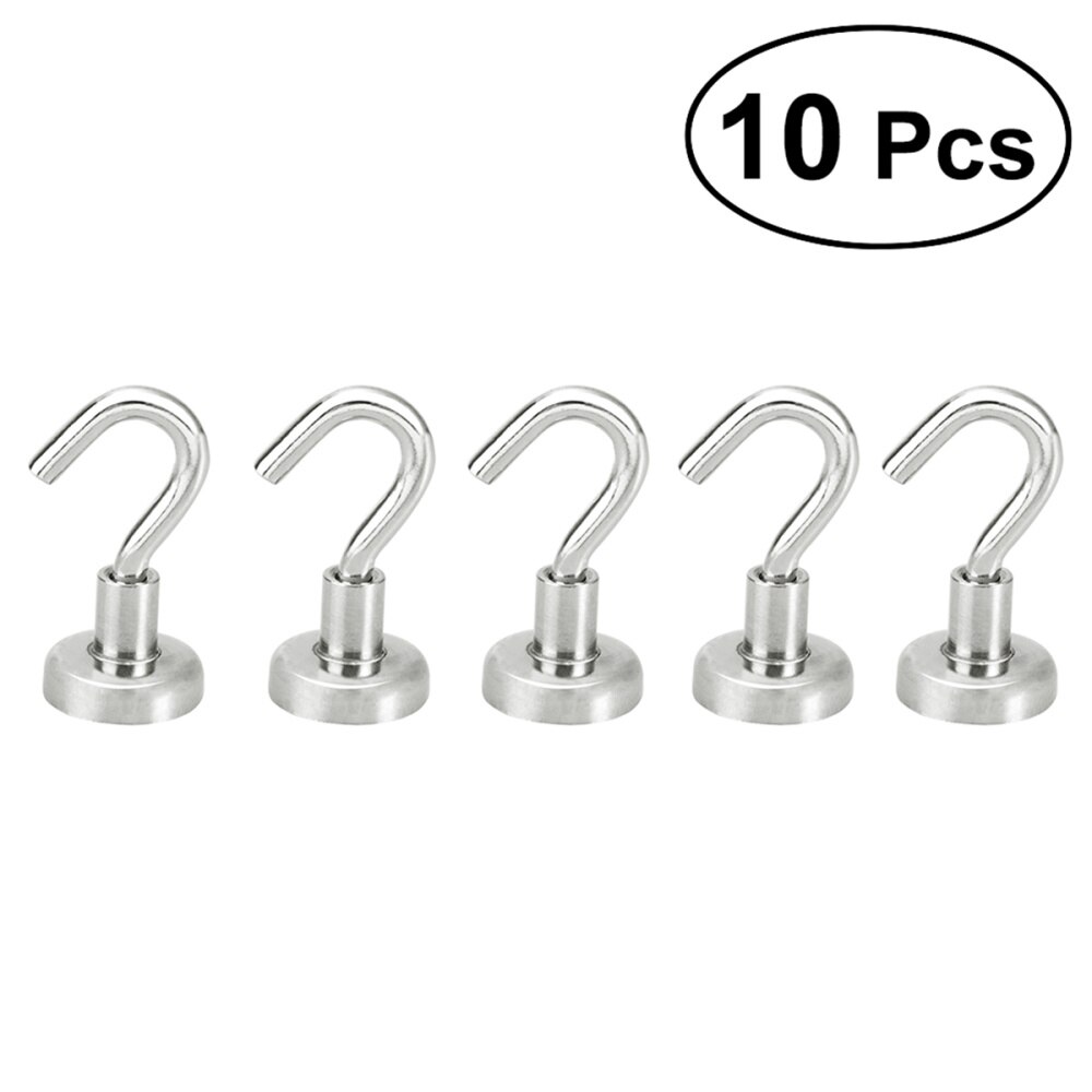 10 stuks supersterke magnetische haken voor opslag en organisatie, zware haakhouder