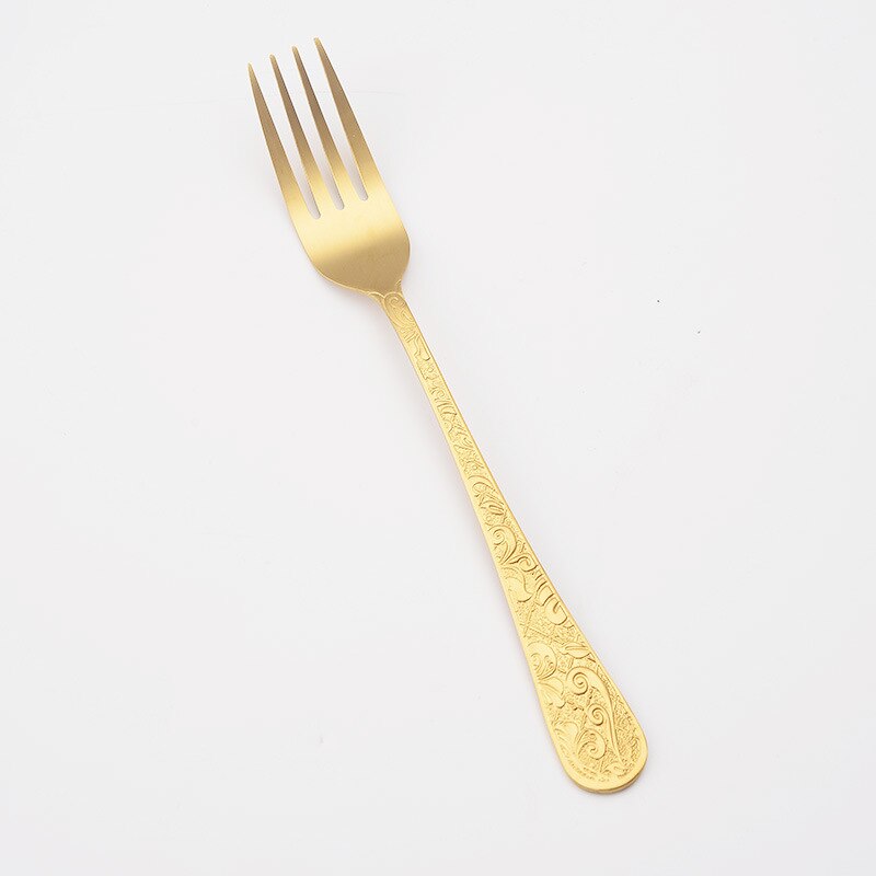 Ensemble de couverts en acier inoxydable de , couteau, fourchette, cuillère, soulagement du Steak, décoration de cuisine à domicile, pour amis: MULTI