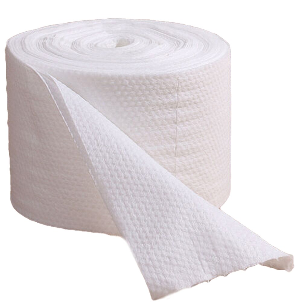 Toalla para la cara desechable Roll suave y seco y toalla de limpieza húmeda Toalla de belleza limpieza removedor de maquillaje cosmético algodón Facial Pad: Default Title