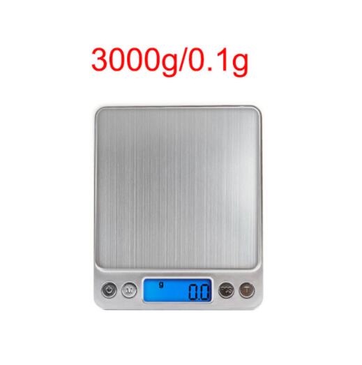 0.01g/0.1g Precision LCD Digital Scales 500g/3000g Mini Electronic Grams Weight Balance Scale for Tea Baking Weighing Scale: Dark Gray