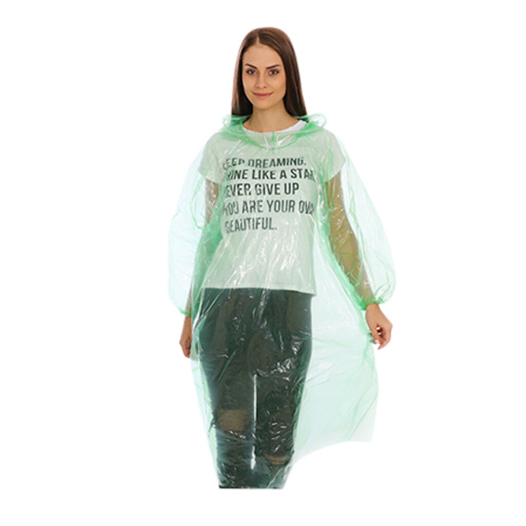 Rider Raincoat Transparent Men Women Hooded Jacket Neutral PE Raincoat Style Rain Coat