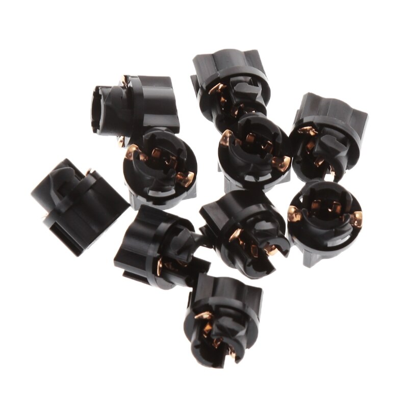 10 Uds bombilla automotriz 12V 1,2 W T5 bombillas halógenas T5 tomas 28GC