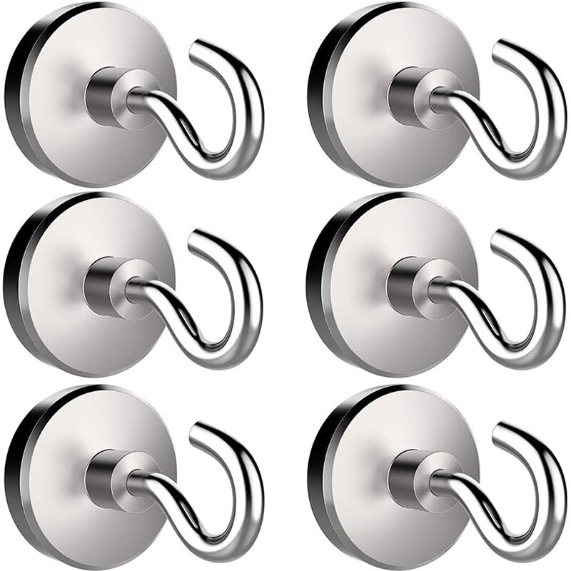 10-30 stk 10mm 20mm sterke magnetkroker tung plikt til garasjekjøkken kontor hengende henger neodym magnetisk krokorganisering
