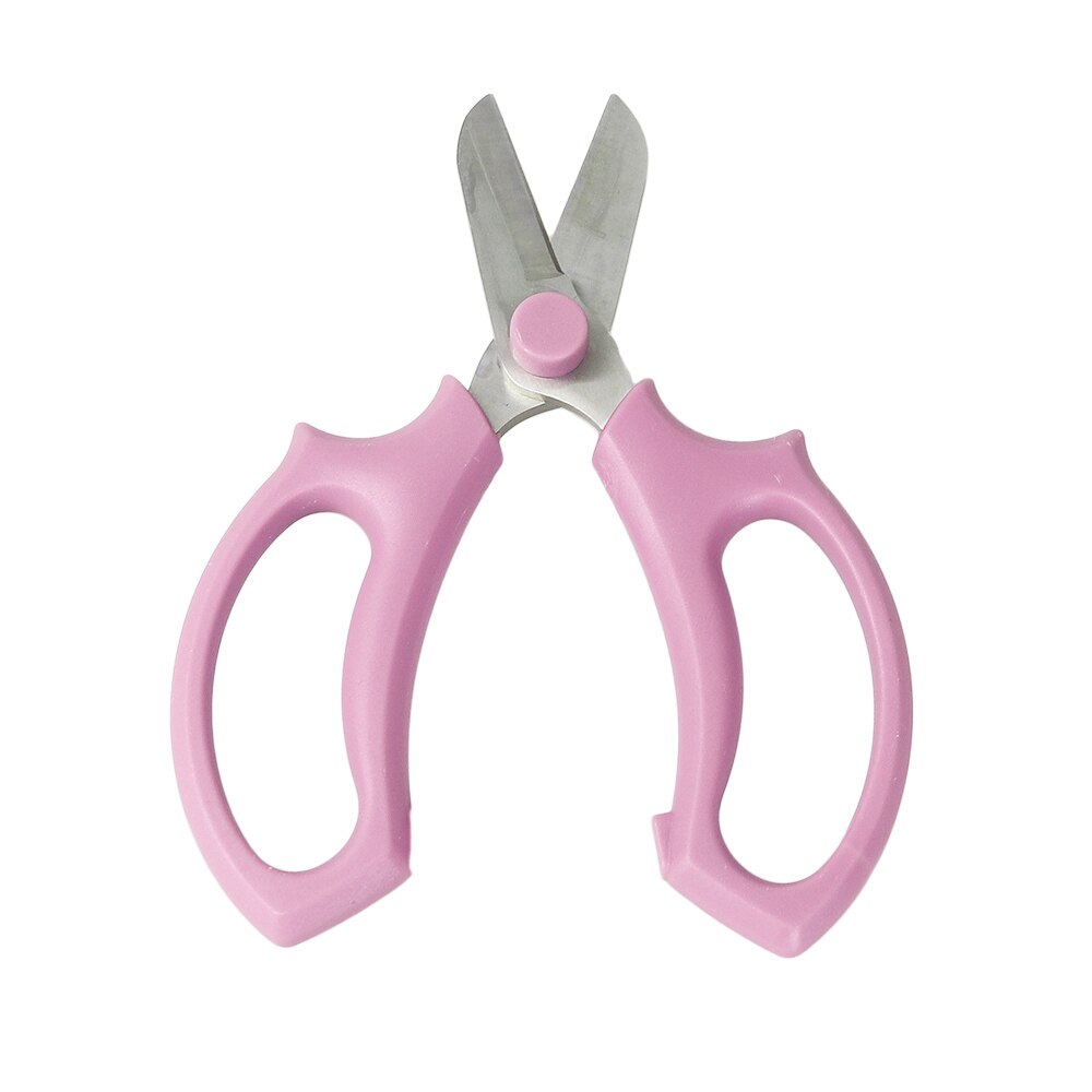 Gardening Flower Arrangement Cut Floral Shears steel Floral Fruits Leaf Garden Pruning Shear Scissors Hand Pruner Trimming Tool: Pink
