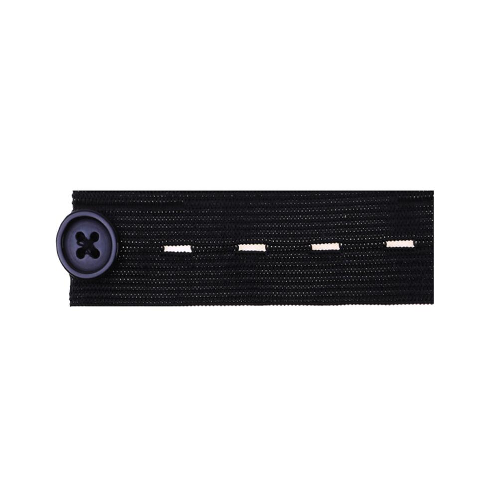 1 stuks Rok Broek Jeans Taille Expander Tailleband Extender Knop Broek Extender Elastische Extender Wonder Knop Riem Gesp: Black
