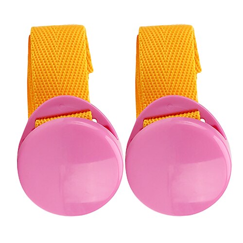 2 uds. Antideslizantes para cochecito de bebé de sujetadores, sujetadores de tirantes y pinzas, soporte para sábanas, accesorio de asientos de coche, seguridad para bebé: Pink