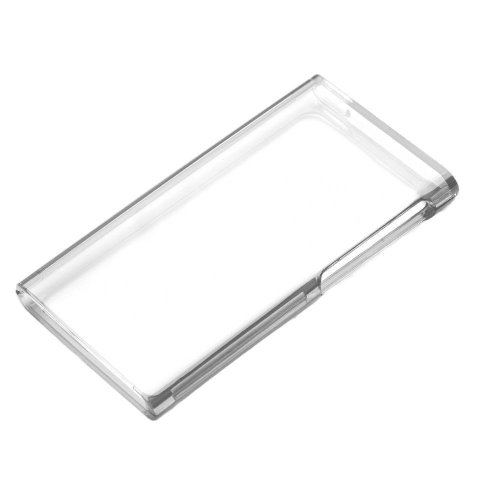 För apple ipod nano 7 skyddande fodral nano 7 enfärgad pc transparent enkel botten dubbelsidigt hårt skal