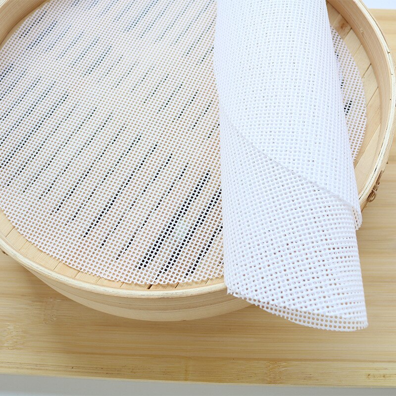 28cm Diameter Silicone Steamer Pad High Temperature Resistant Thickened Silicone Pad Brush Free Oil Non Stick Steam Pad