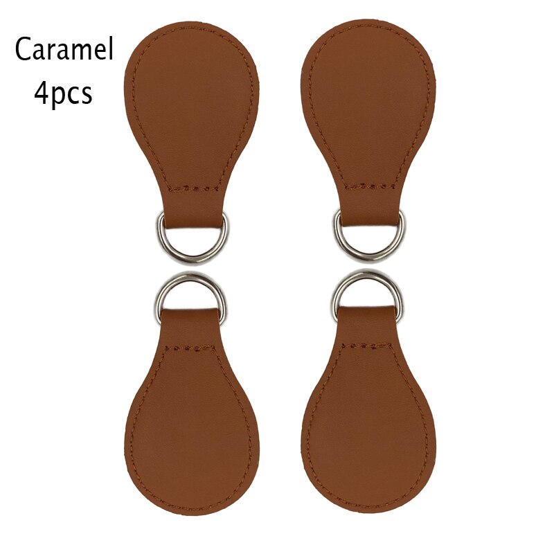 10colors Matte Drops End for Obag handbag PU attachment for O bag Obasket women Bag handle accesories: Caramel