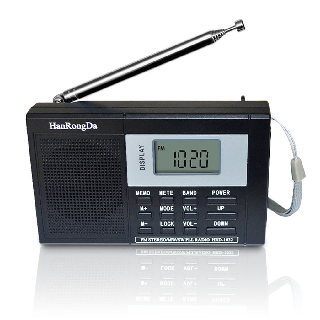 Portable Full-band Digital Tuning Multiband Stereo Tuner MW/AM/FM/SW Shortwave Radio REC Control Receiver