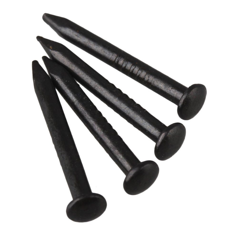 18 x 1.3mm Round Head Black Copper Antique Roofing Nails for Furniture 100g