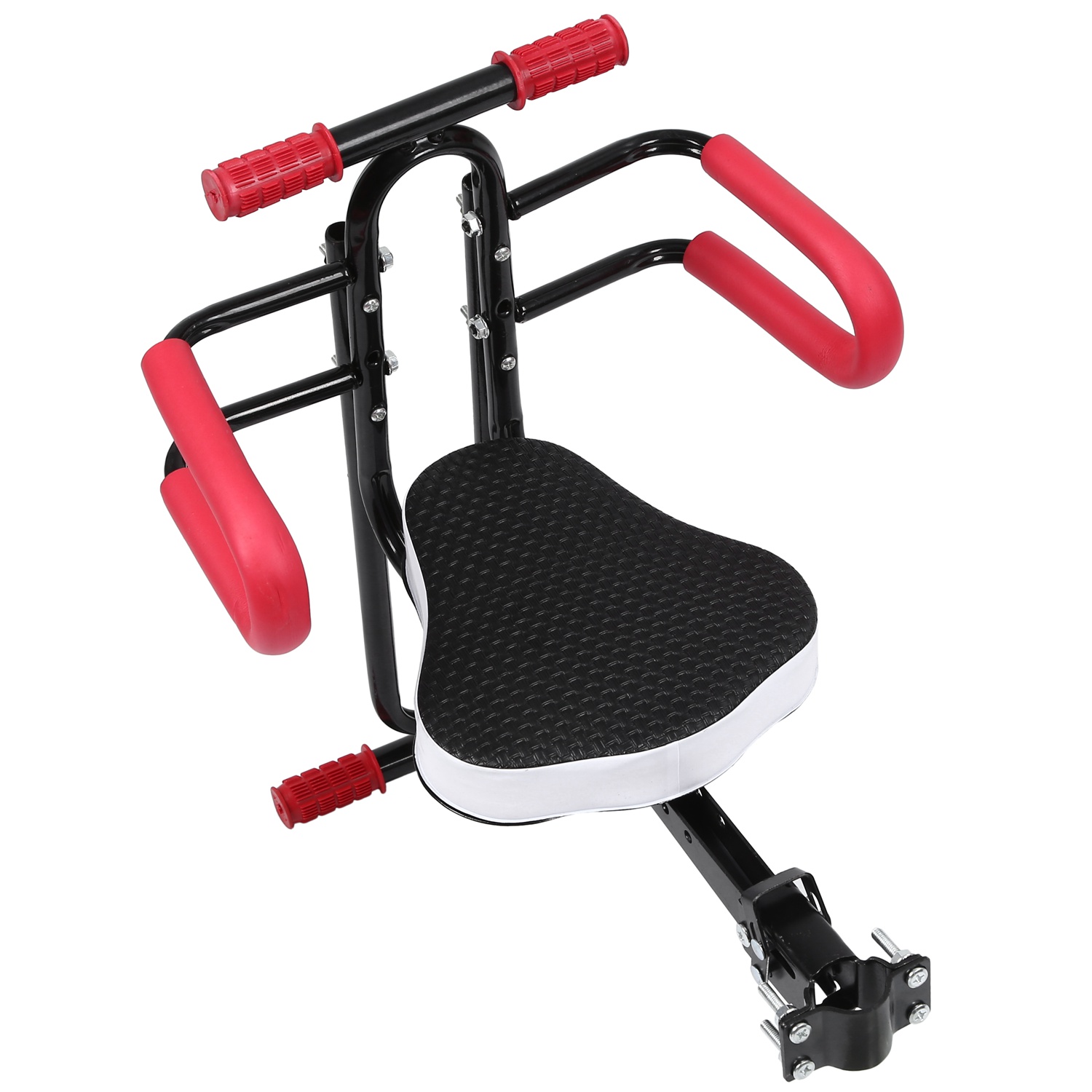 Bicicleta eléctrica para niños, silla de bebé, bicicleta frontal, asiento de liberación de seguridad con reposabrazos, barra de seguridad, Pedal, accesorios de ciclismo para Be