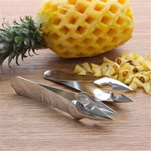 Pelador de piña de acero inoxidable para el hogar, pinzas eliminadoras de semillas, pinzas de corte, utensilios de cocina para frutas