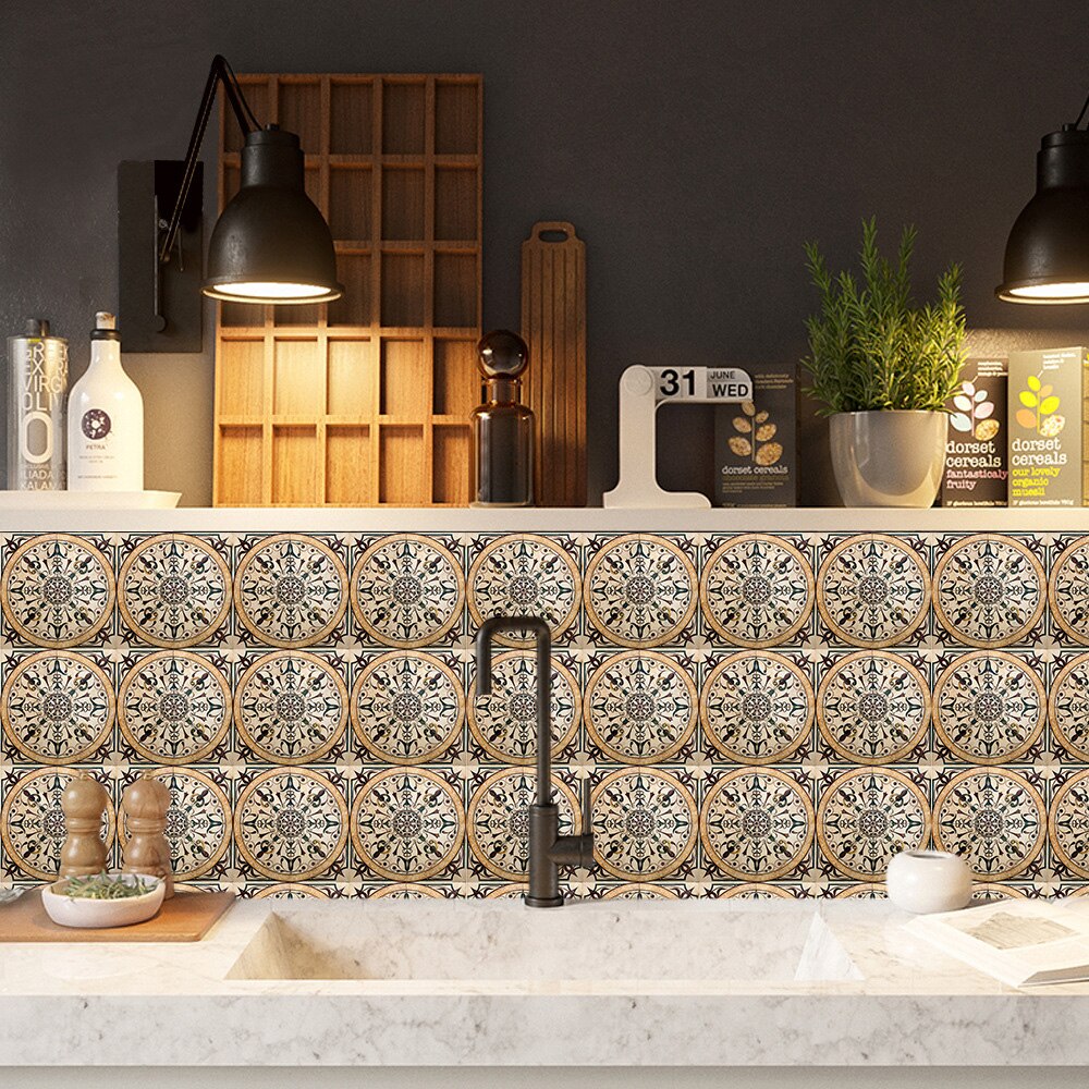 Autocollant mural auto-adhésif mat, papier peint de cuisine et salle de bains, sparadrap imperméables pour décoration de sol de salon et de chambre à coucher