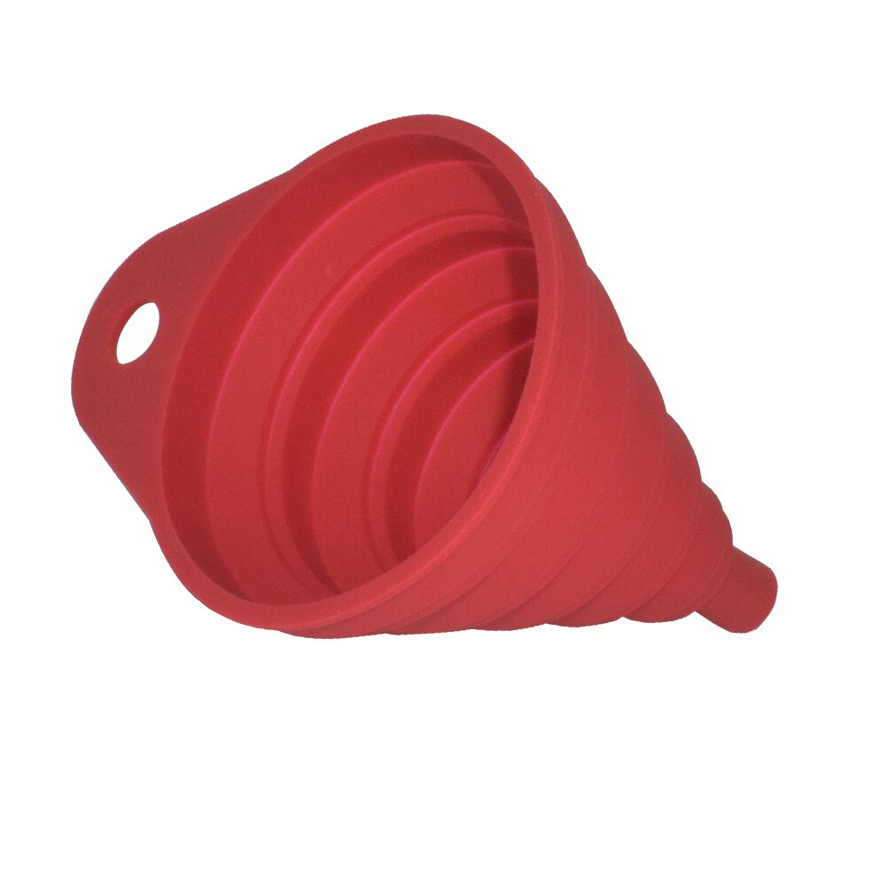 DIY Universal Funnel Water Gasoline Oil Fuel Petrol Diesel Liquid Washer Fluid Engine Change Fill Transfer Collapsible Silicone