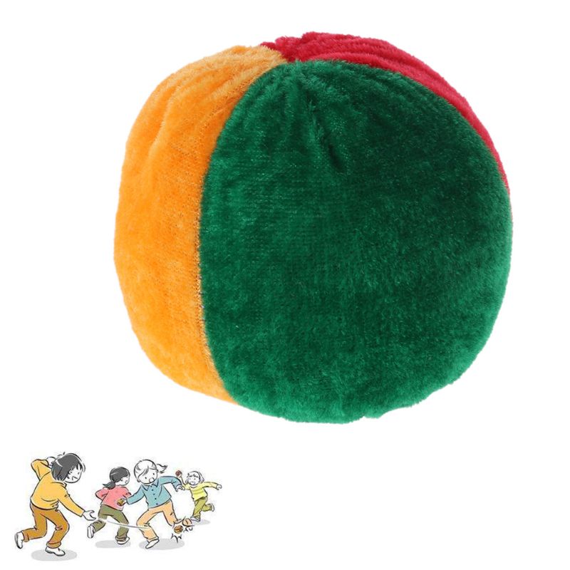 1 Pc Soft Colorful Juggling Ball Handmade Children Footbag Kindergarten Supplies