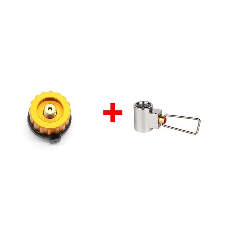 Outdoor Camping Gas Fles Kachel Adapter Conversie Split Type Oven Connector Cartridge Tank Gas Vullen Adapter Gas Cilinder: 2
