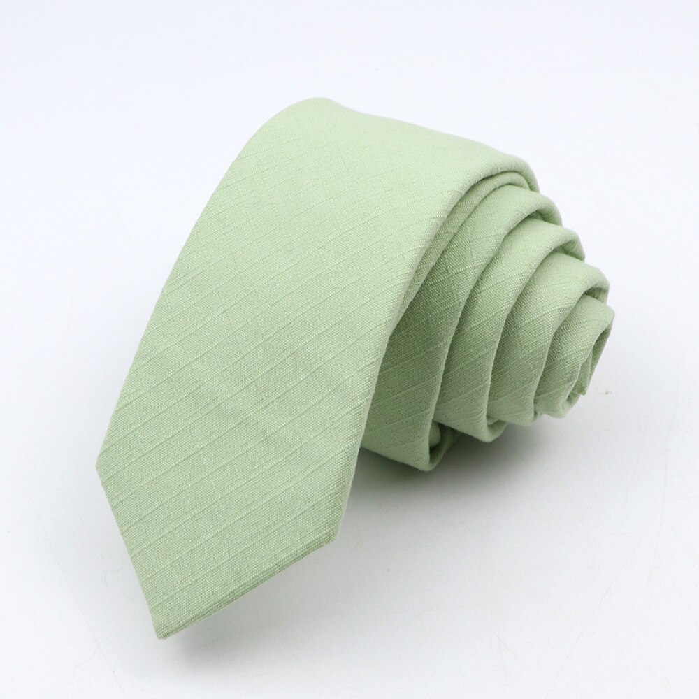 Ties for Men Cotton Linen Narrow Tie Skinny Cravat Neckties Men Party Skinny Tie Casual Neck Ties Neckwear Accessoried: 8
