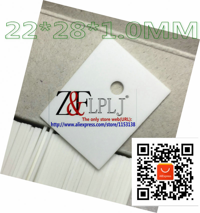 Alumina ceramic Thermal Pad for TO-264 / TO-247 Thermal insulation, insulating ceramic sheet 22*28*0.6mm/22*28*1mm 50PCS/LOT: Orange