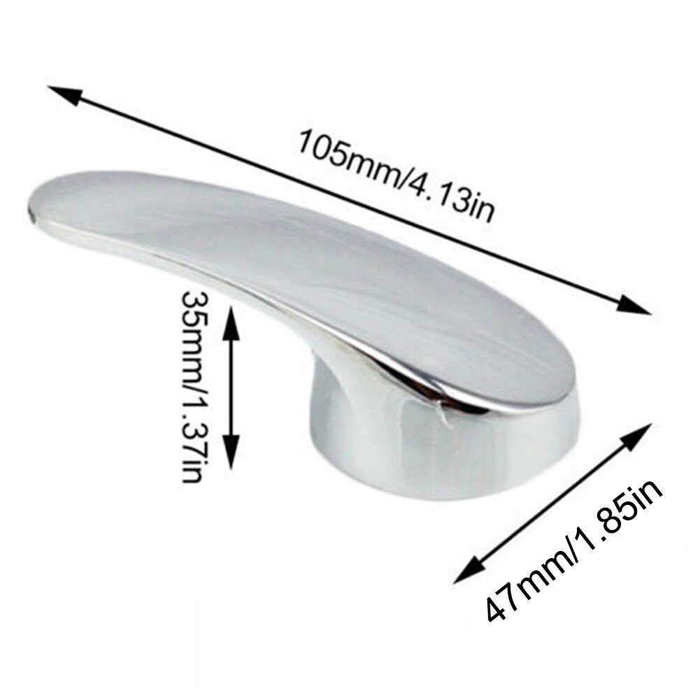 Replacement Kitchen/Bathroom Basin Single Lever Mixer Tap Head Handle Practical Silver Bathroom Kitchen Basin Faucet