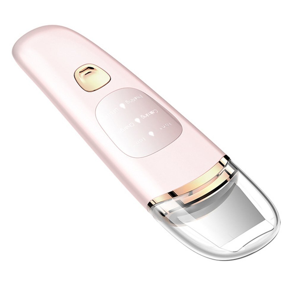 Máquina multifuncional para limpiar la piel con pala instrumento para sacar espinillas ultrasónico para el hogar instrumento de belleza Facial: Pink