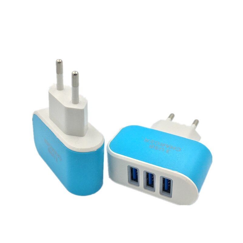 5 V 2 A Ladegerät Adapter 100-240 V 3 USB Hub Hafen Netzteil Ladung Steckdose für Reise Ladung EU Standard Stecker für Telefon