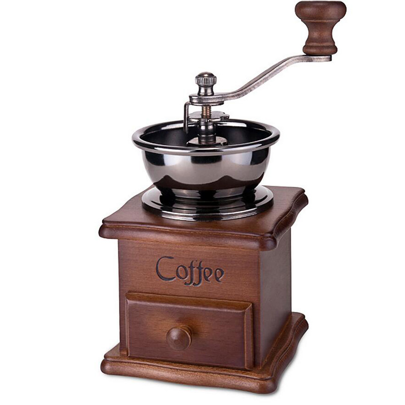 Mini Koffiemolen Makers Handleiding Rvs Retro Koffie Spice Molen Met Hoge Porselein Beweging