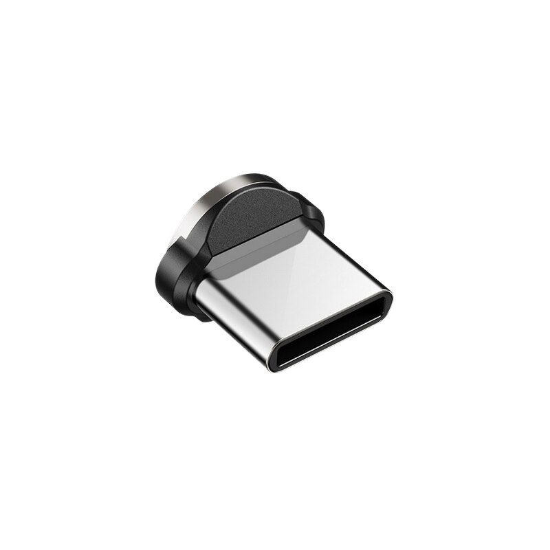 Verbessertes magnetisches schnellladekabel mit 3a micro-usb- und typ-c-anschlüssen für alle samsung- und iphone-modelle , 360+180 ° drehbar: Nur typ-c-stecker