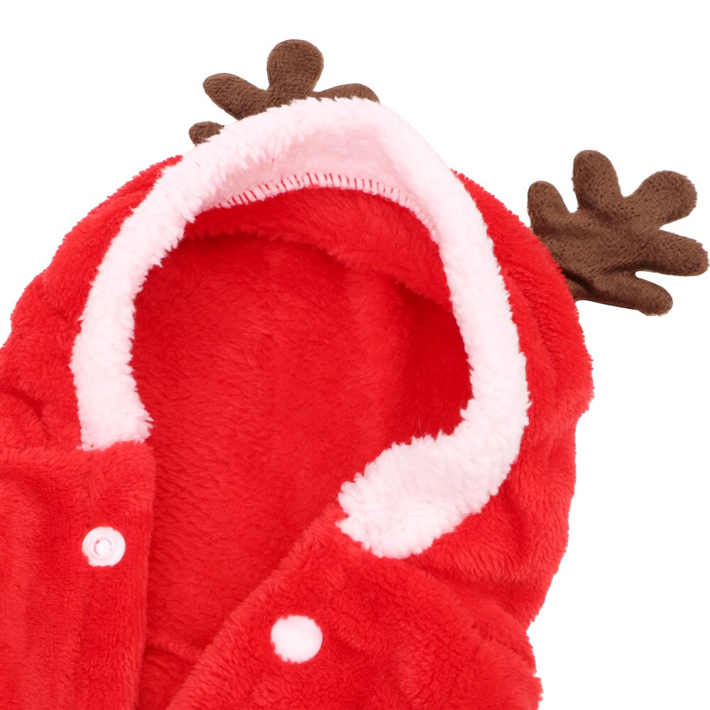 Hilife Kitten Puppy Outfit Hoodie Leuke Cartoon Kleding Warme Hond Kleren Kleine Honden Katten Santa Kostuum Kerst Hond Kleding