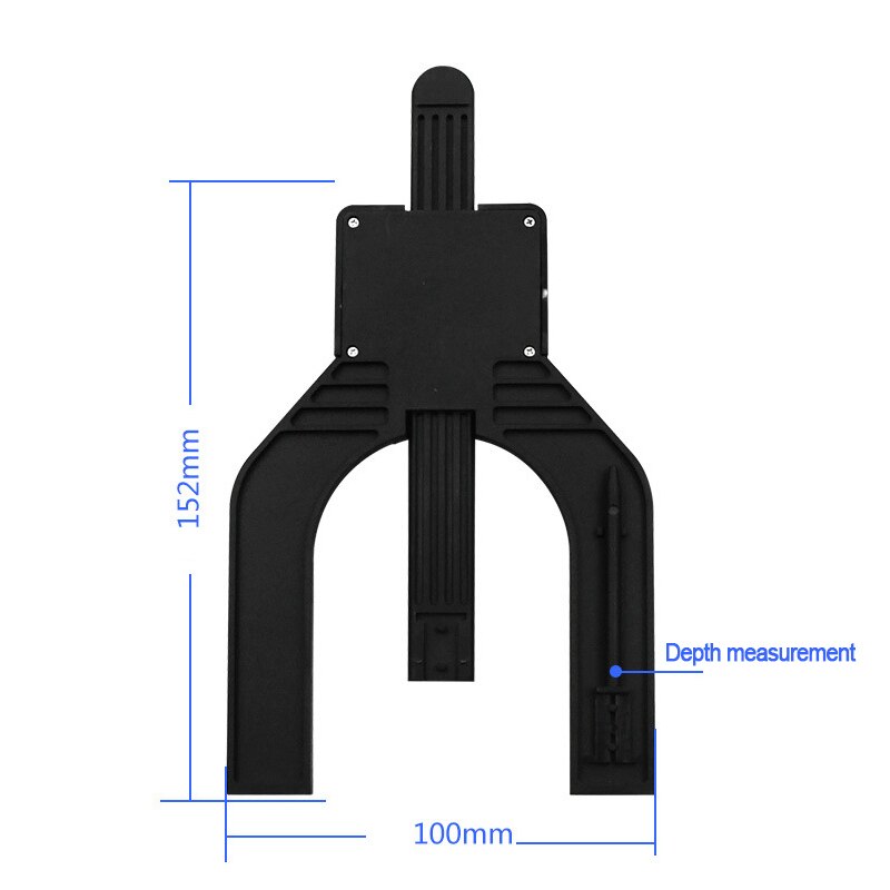 Digital Tread Depth Gauge tester measure tool LCD Magnetic Self Standing Height Calipers Woodworking Router Tables Saw Measuring