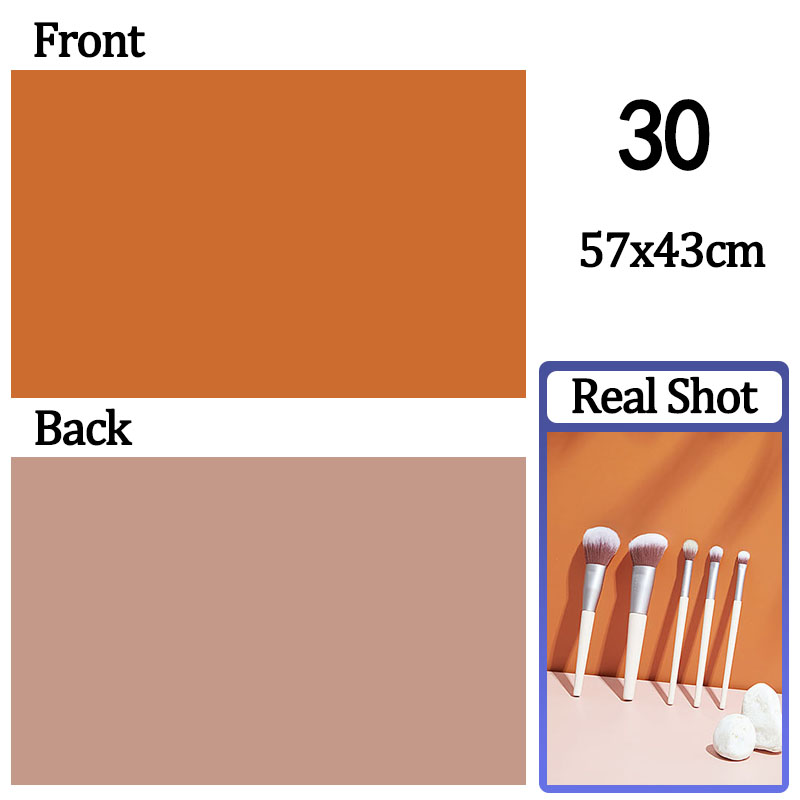 Cenários fotográficos papel de parede 57*43cm 2 lados cor sólida fundo adereços de papel para estúdio fotográfico produto de sessão cosméticos: Cinza claro