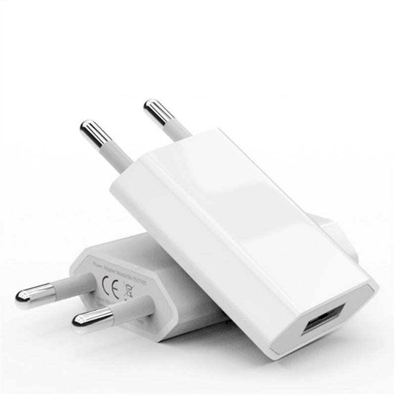 EU Standard US Plug 5V 1A USB Charger Fast Charging for iPhone 4 4S 5 5S 6 6S 7 8 Plus X XS MAX XR 11 Phone Wall Travel Chargers