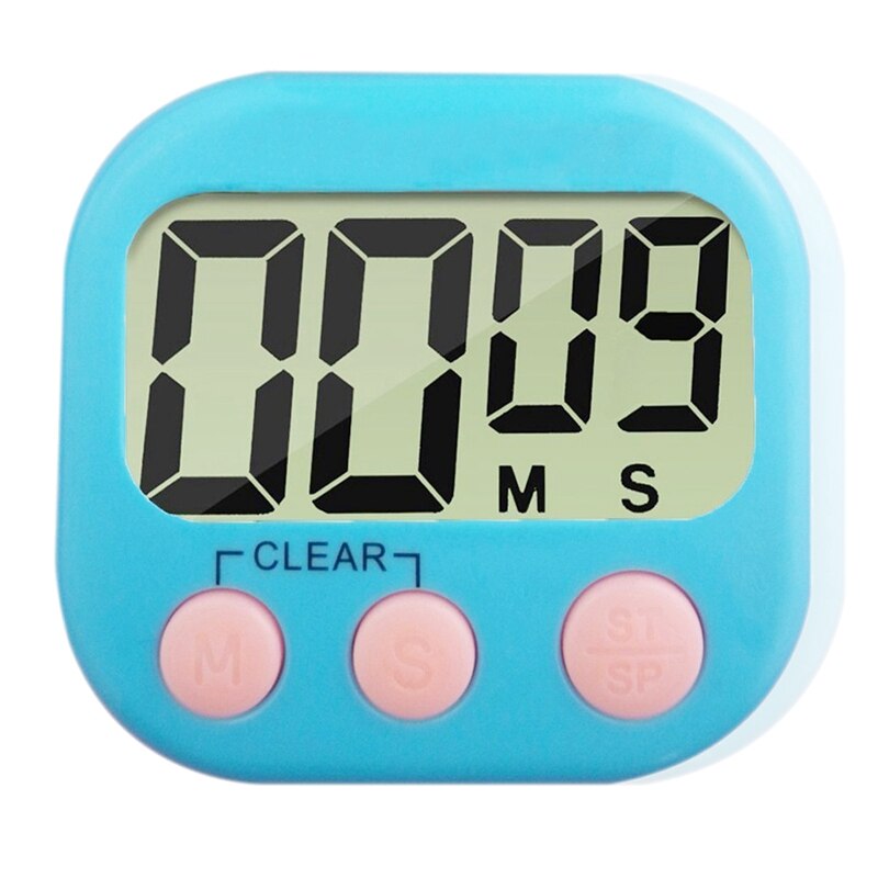 Large LCD Digital Kitchen Egg Cooking Timer Count Down Clock Alarm Stopwatch(blue)