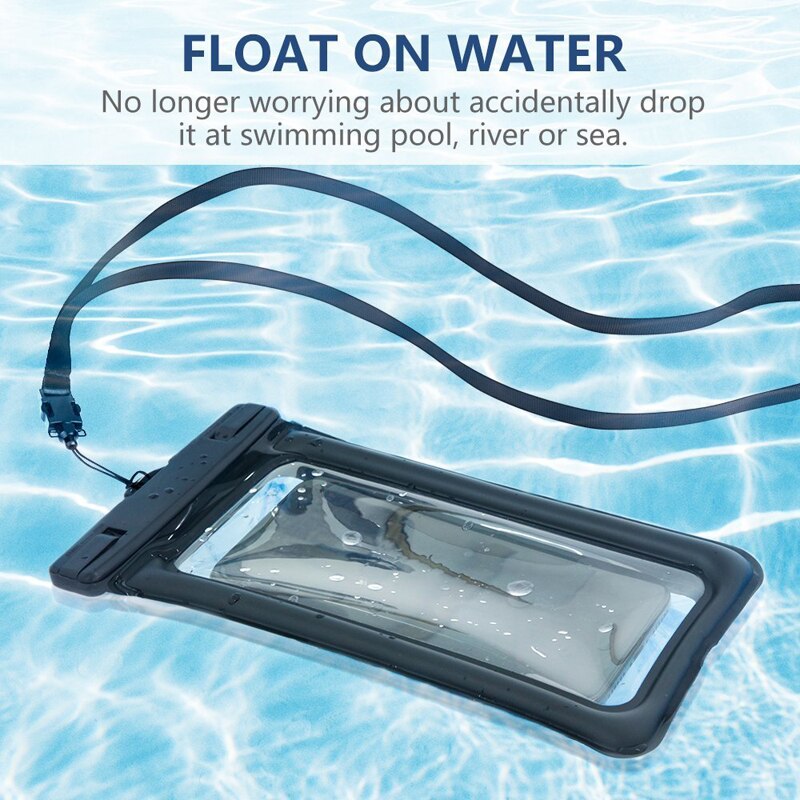 Universal Wasserdicht Fall Für iPhone 11 Pro XS Max Xr X 8 7 6 Samsung S9 S8 S10 Plus Hinweis 9 8 10 wasserdichte Beutel Schwimmen Schwarz