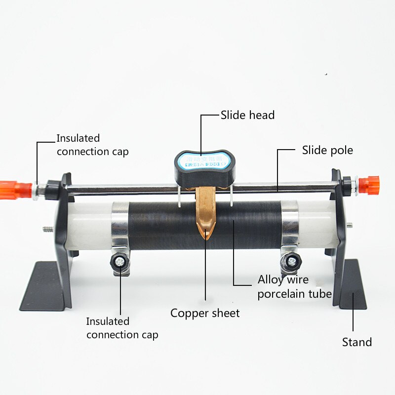 200Ohm 1.25A Slide Rheostat Ohm Sliding Rheostat Physics Electricity Experiment Change Current Voltage