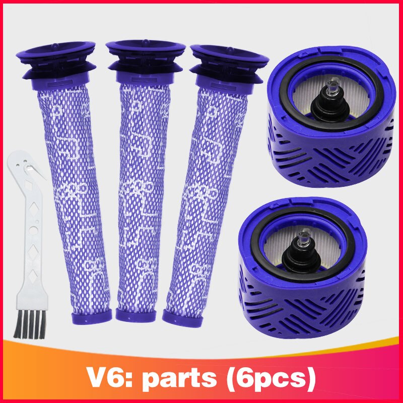 Meilleur pré-filtre et 2 kit de filtres HEPA pour aspirateur balai sans fil Dyson V6 absolu. Remplace les parties 965661-01 et 966741-01: Gris clair
