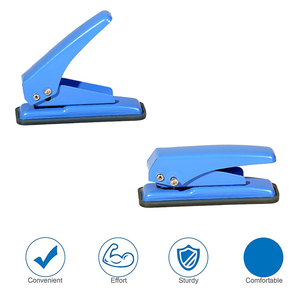 1/2Pcs Hole Puncher 20-sheet Punch Capacity Manual Antiskid Base Craft Hand Tool Manual Punching Machine