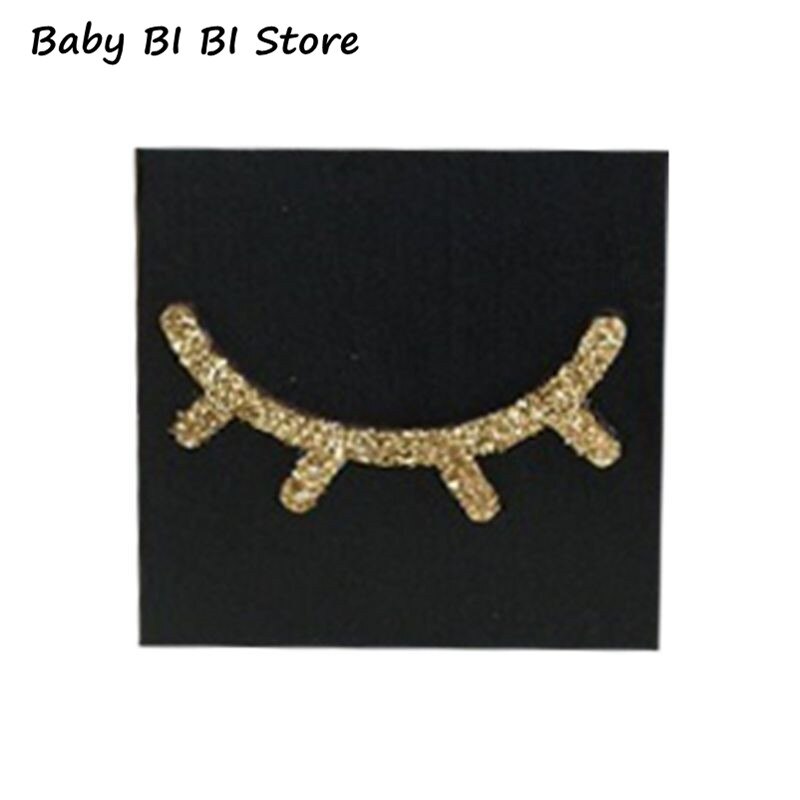 Baby Photography Decoration Props Pink Glitter Eyelashes Solid Wood Square Ornaments Children Room Assembly Furnishings: 2