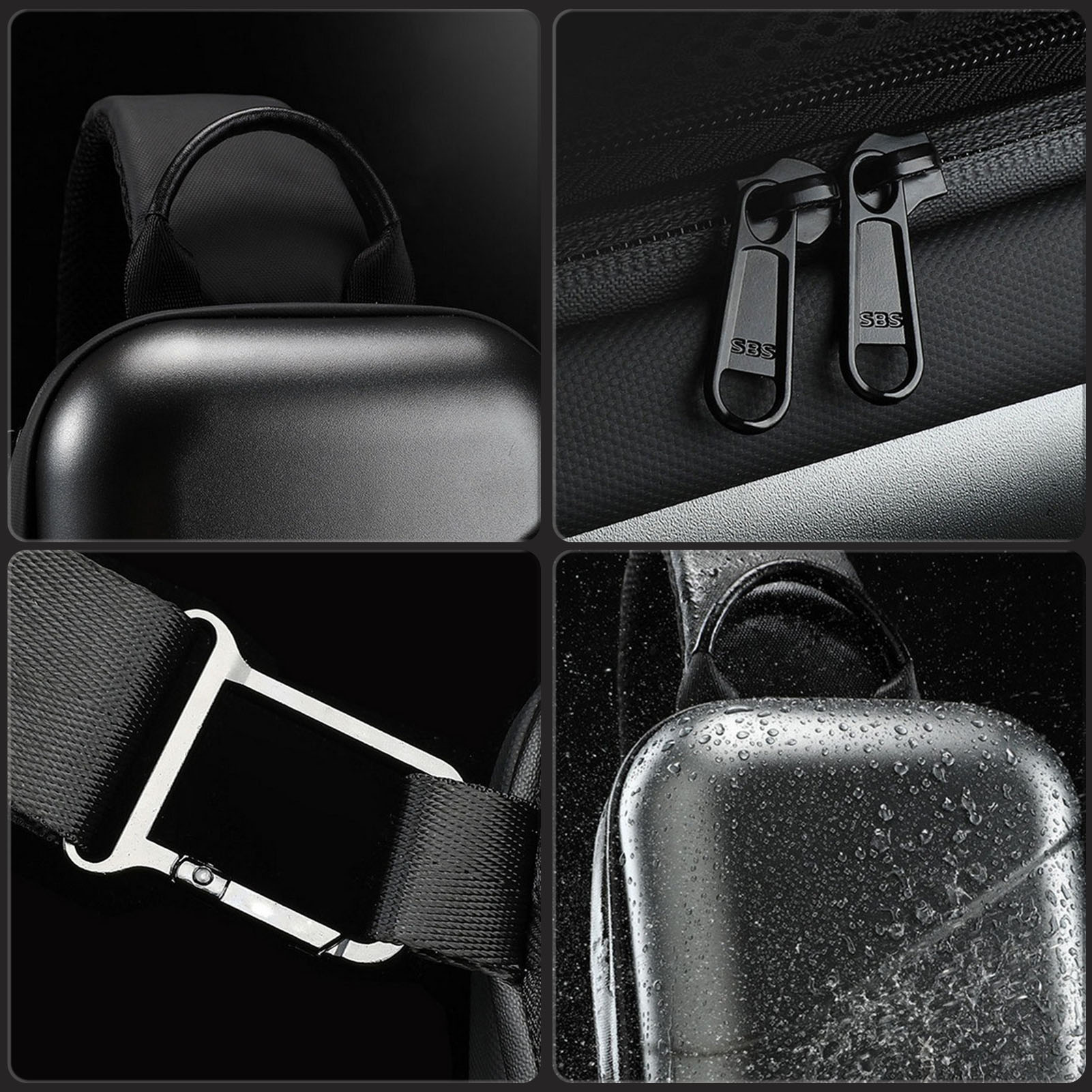 Multi-functional Men's Crossbody Shoulder Bag Waterproof Messengers Chest Bag Casual Adjustable Strap Handbags