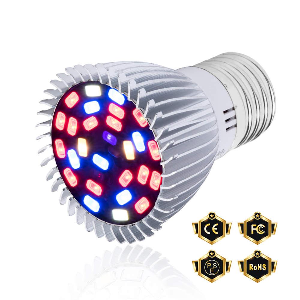 E27 LED Grow Ligth Full Spectrum LED Bulb Seedling 18W 28W Hydroponics LED Growth Light E14 Greenhouse Plant Lamp 220V Fitolamp