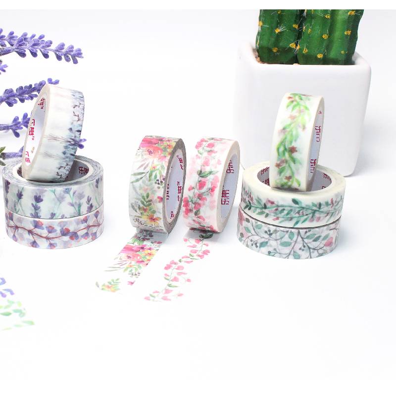 Decoratieve Plant Bloemen Bladeren Lente Washi Tape Diy Scrapbooking Zelfklevende Masking Tapes School Office Supply Stationair