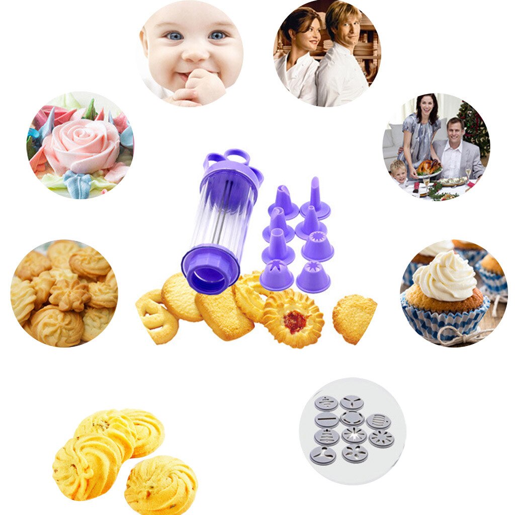 Cookie Biscuit Maken Maker Pomp Persmachine Decor Keuken Mold Gereedschap Set