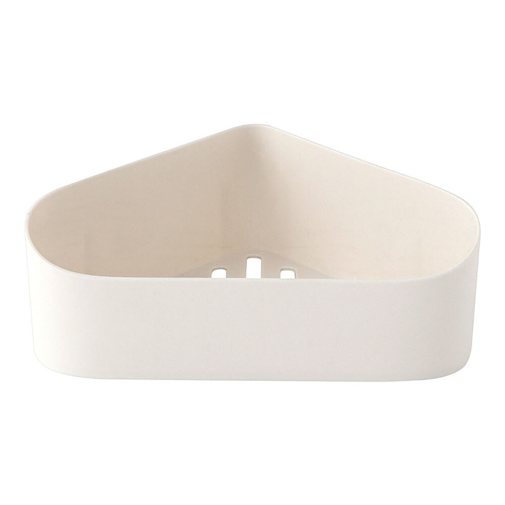 Plast sugekopp hjørne dusjhylle dårlig sjampo dusjhylleholder kjøkken oppbevaringsstativ arrangør: beige