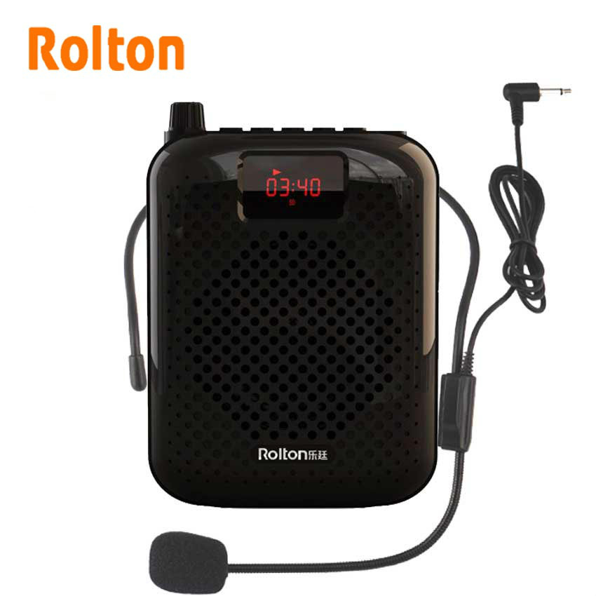 Rolton  k500 bærbar bluetooth højttaler mikrofon stemmeforstærker booster megafon højttaler til salgsundervisning guide