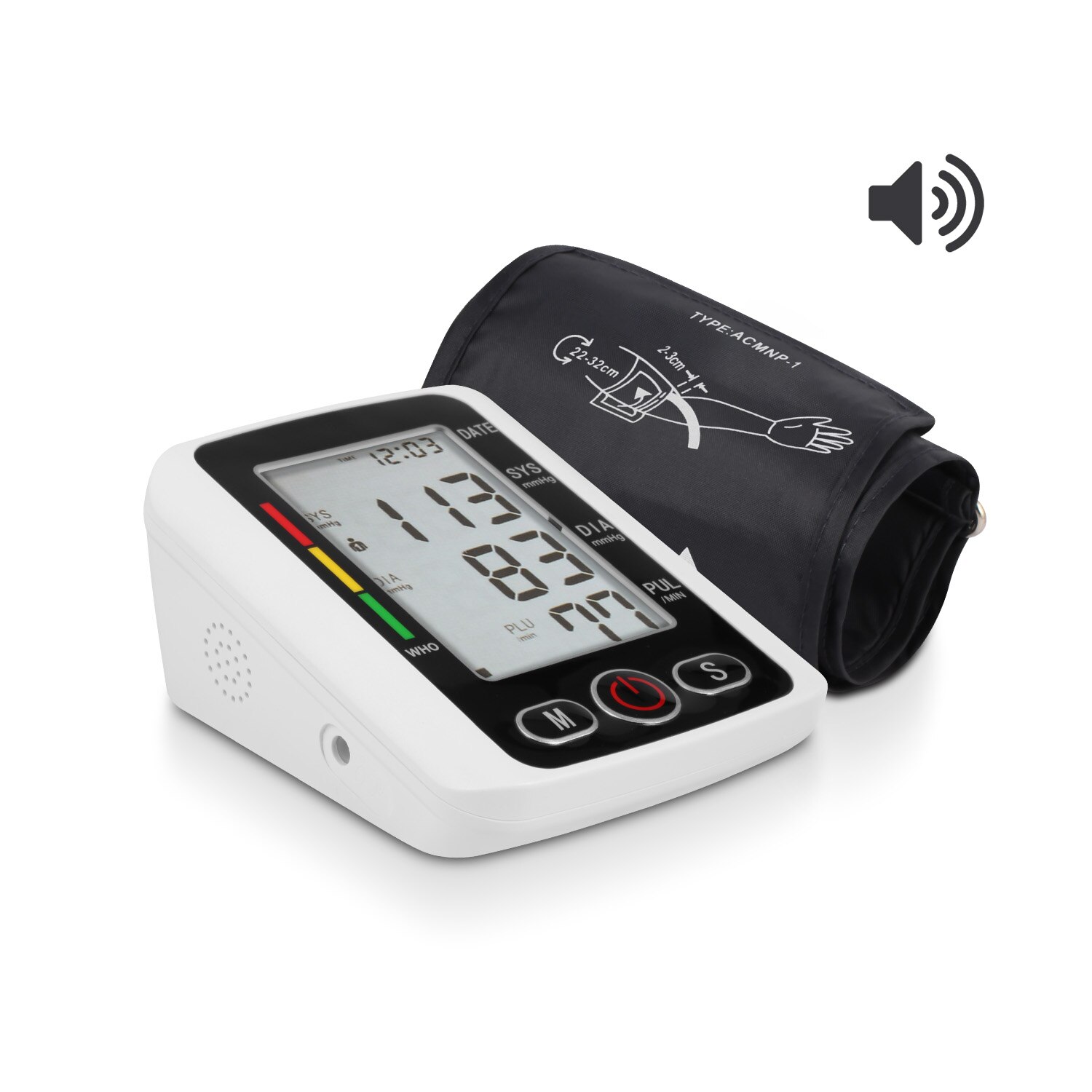 Esfigmomanómetro electrónico con carga USB, monitor de presión arterial para brazo, brazalete ajustable de precisión LCD, totalmente automático para el hogar: as show 6