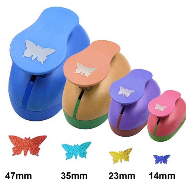 Perforatrice di carta perforatrice taglierina di carta mestiere di carta Calico stampa fiore fai da te mestiere di carta perforatrice perforatrice дырокол фигурный: Butterfly
