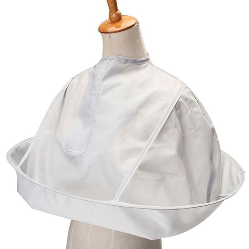 2 Piece Salon Barber Gown Cloth Hair Cutting Cloak Umbrella Hairdressing Cape Home Use Shawl Apron: Default Title