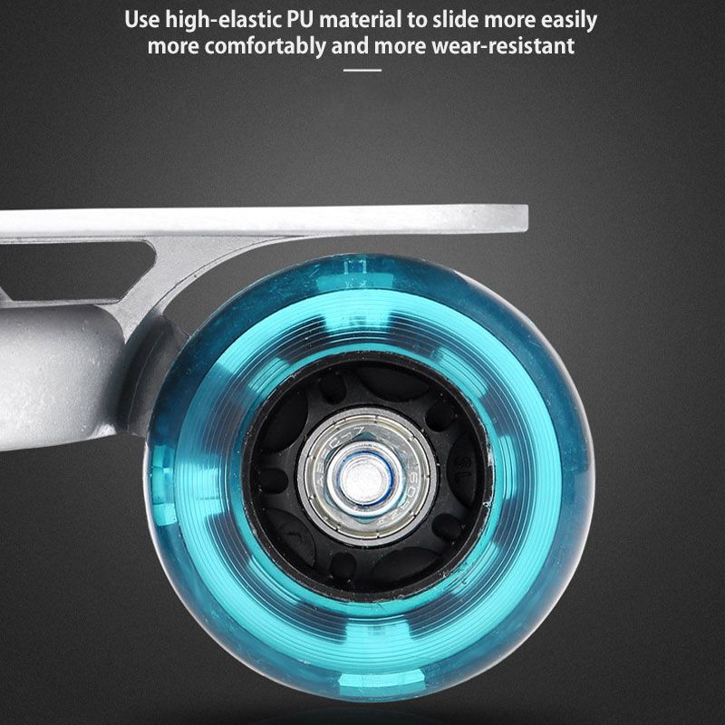 1 Pair Mini Drift Board Teenagers Skate Board Roller Drift Plate Adults Antiskid Short Board Aluminum Alloy Skateboard